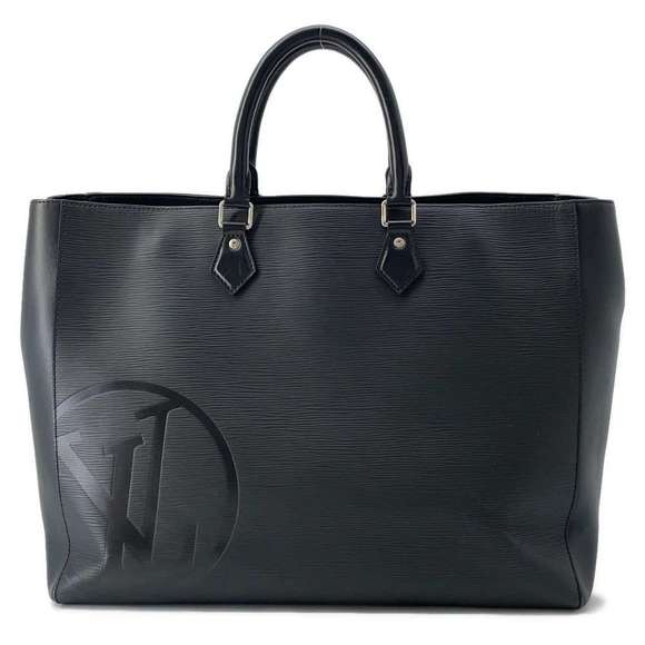 Louis Vuitton Black Epi Sac Grand Bag Tote Leather - Picture 2 of 8